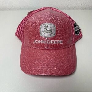 John Deere Pink Glitter Cap